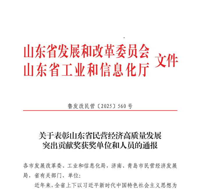 成山集团总裁、浦林成山总裁兼首席执行官车宝臻荣膺山东省民营经济高质量发展突出贡献奖